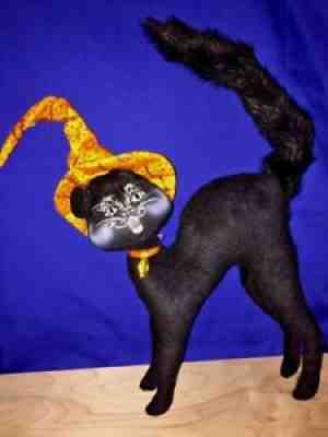 RARE 2011 NEW Halloween BLACK CAT WITCH Scaredy Kitty AnnaLee 12 Inch Doll â?¬ â¤ï¸