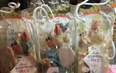 ANNALEE DISNEY CINDERELLA STORY BOOK MICE SERIES SET 3