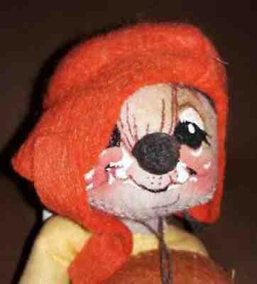 1965 Annalee Mobilitee Football Mouse w original tag doll handmade