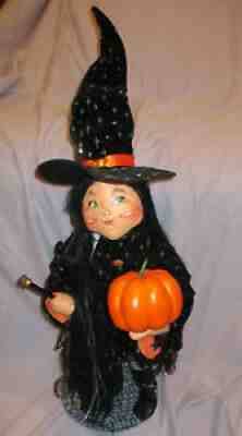 ANNALEE GOOD WITCH With PUMPKIN WAnd - 25" With TAG- 2007