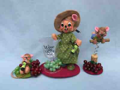 Annalee 2020 Set of 3 - Wine Mice - 2020 - NEW - 260920 261020 261120