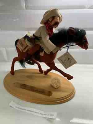 1993 Annalee 10" Pony Express Rider and Horse