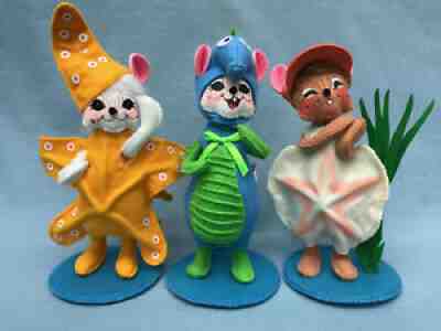 Annalee 2020 Set of 3 - 6" Wannabe Beach Mice 2020 - NEW - 261220 261320 261420