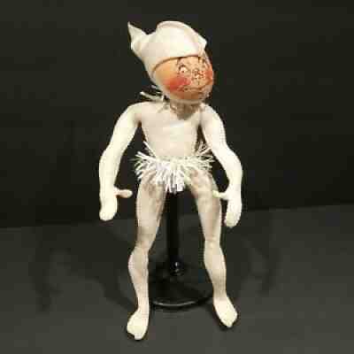 Vintage 1961 Annalee Mobilitee Elf Tinsel White 10"