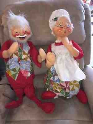 Anna Lee Dolls 30 Inch Mr. And Mrs. Clause Christmas Anna Lee Dolls Life size