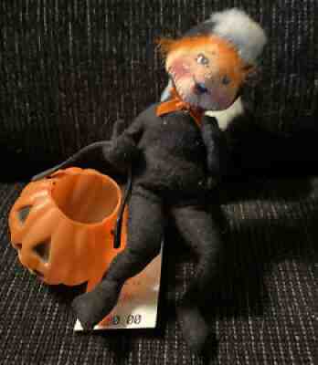 7â? Annalee Halloween â??Lil Skunk Kidâ? Figure With Pumpkin & Skunk Costume W/ Tags