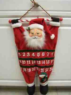 ANNALEE SANTA & ELF 32" PLUSH ADVENT CALENDAR