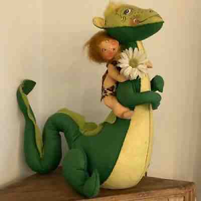Giant 21â? 1981 Vintage Annalee Mobilitee Dragon With Bush Boy Rider