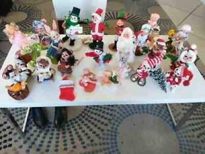 Vintage annalee dolls lot Christmas santa Thanksgiving easter mice mouse angel