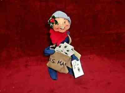 Annalee 10" Mailman Elf, w/ Hang Tags, #7351