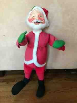 Annalee Mobilitee Doll Vintage Christmas Yuletide Mr. Santa Large 30 Inch 1966