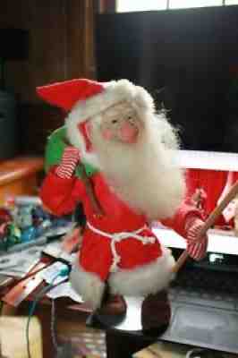 Kis Hand Made Stockinette Santa Claus Gnome Doll made West Germany 1970s