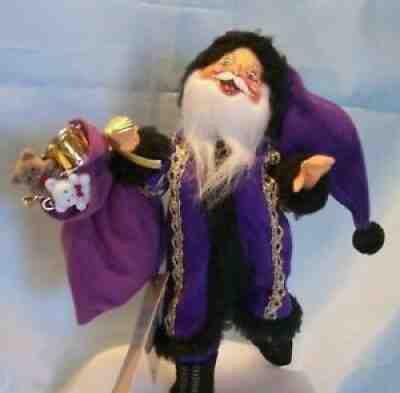 Annalee Santa Claus Purple Passion Doll Poseable Special Edition 1998 MIP NOS