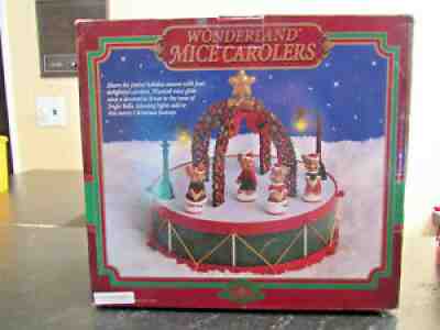1998 Christmas Fantasy - Wonderland Mice Carolers - Musical Drum/Jingle Bells