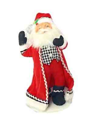 Annalee 9" Classy Santa in Houndstooth Vest 2014 Christmas Holiday DÃ©cor