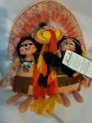 Annalee Thanksgiving 10" Let's Talk Turkey, #204107, 2007, NWTs