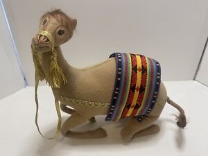 Annalee 12" Nativity Camel Standing Kneeling 1999 Striped Blanket Adjustable