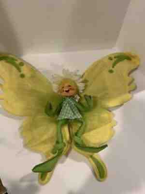 NWT 1955 Vintage Annalee Doll on a Butterfly Daisy Fairy