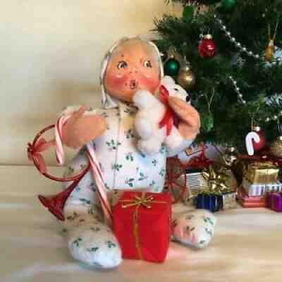 Annalee Christmas P.J. Doll 1990 12" Used
