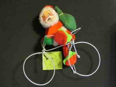 VINTAGE ANNA LEE SANTA ON BICYCLE 8" DOLL EXCELLENT