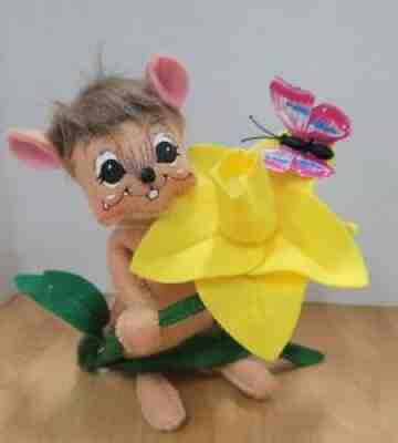 Annalee Easter 6" DAFFODIL MOUSE #200715 2015