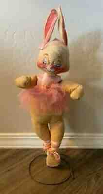 Vintage Annalee Mobilitee Spring Ballerina 20" Pink Tutu Easter 1968