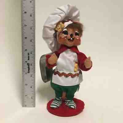 ANNALEE DOLL 08â?? Mouse GINGERBREAD BAKER Chef Cookie Cutter Plush Standing Seeâ­ï¸