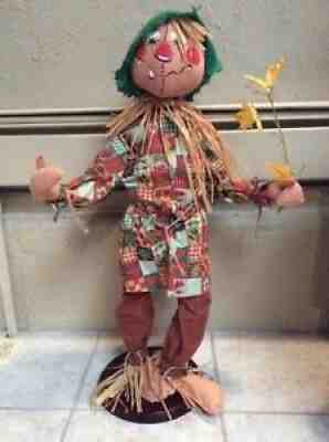 AnnaLee Mobilitee Doll Halloween Fall Vintage Large Scarecrow 30 Inch