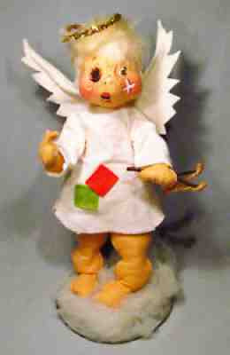 Annalee Mobilitee 1983 14" Slingshot Naughty Angel Christmas Holiday Doll