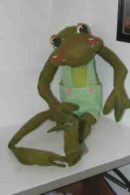 HUGE! 30+ INCHES 1971 ANNALEE FROG IN FAIR CONDITION PLZ READ DESC.