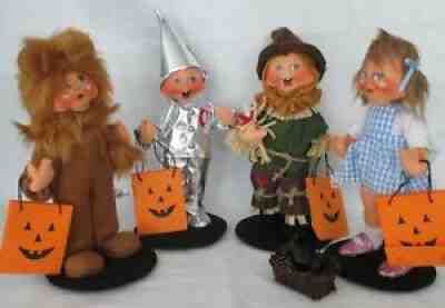 Annalee--2017-- Set of 4--Wizard of Oz--Dorothy, Tin Man, Scarecrow & Lion--New
