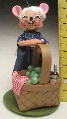 Annalee Everyday 6â? Picnic Mouse Laughing with Eyes Open Mobility Doll 2021 NEW
