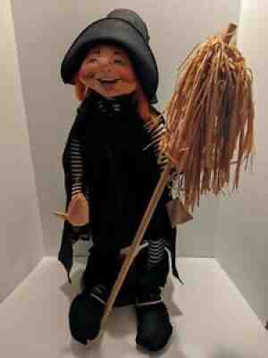 Rare Vintage 1995 Annalee Mobilitee Doll Halloween Witch ~30â? XL Large w/Tags