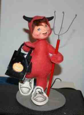 Annalee Halloween Devil Trick or Treater with Pitch Ford Large Size 10" 1994