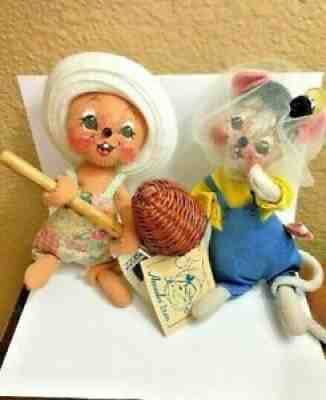 Annalee Lot of 2 Summer Garden Digging Mouse Shovel and Bee Keeper Mouse w/tag