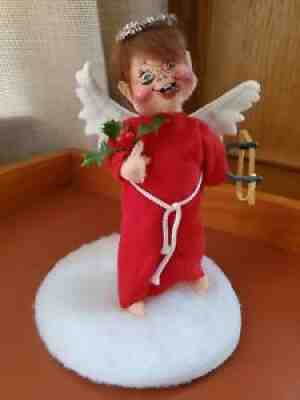 EUC 7" Naughty Angel with Slingshot Annalee Doll 1994, Red, Christmas, Holiday**