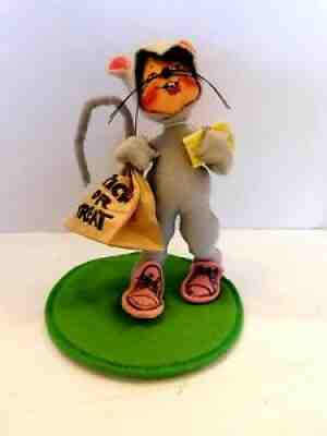 ANNALEE TRICK OR TREAT MOUSE KID W/ CHEESE HALLOWEEN 7" 1995