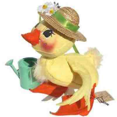 Vintage Annalee Doll Large Duck with Watering Can