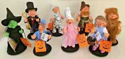 Annalee ~ Halloween ~ 8 Wizard of Oz Dolls ~ Dorothy and 7 more Characters ~ NWT