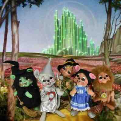 Annalee Mice Dolls 5 Piece Set Wizard Of Oz Figurines 2009 Adorable Group