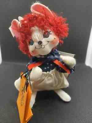 Rare Annalee 6" Trick or Treat Raggedy Ann Mouse Pre-Owned With Original Tags