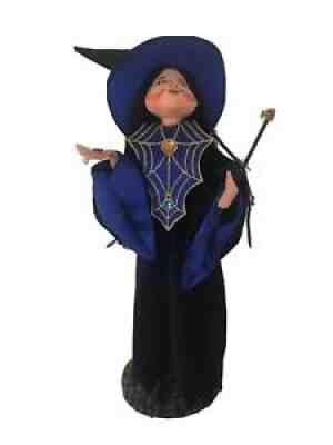 Rare Beautiful Halloween 2007 Annalee Casting a Spell Witch in Blue #201207