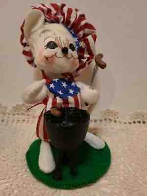 ANNALEE DOLLS 2008 PATRIOTIC BBQ PICNIC DAD MOUSE 5 1/2"