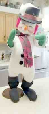 Wonderful tall Snowman, Carrot Nose. '95. Annalee Dolls. New Hampshire, USA 36"