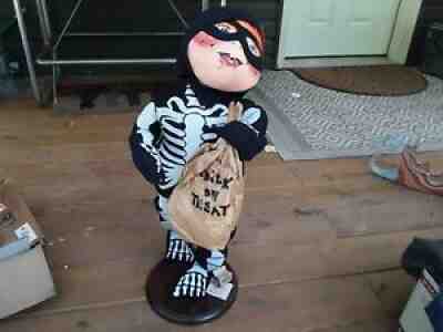 Vintage Annalee 30" Skeleton Trick Or Treat