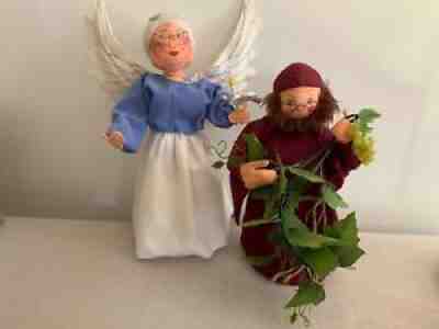 Annalee Limited Edition Agatha Angel and Wine Making Monk.