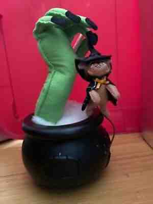 Annalee 8 Inch Halloween Hot Tub Cauldron Mouse New With Tag