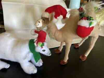 ANNALEE DOLLS 2011 9" CHRISTMAS CAMEL - 2009 POLAR BEAR