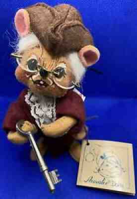 Annalee Mobilitee Benjamin Franklin Founding Father~Mouse Doll with Key~NWT~1991