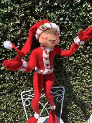 Annalee 30" Red Peppermint Twist Elf 502908